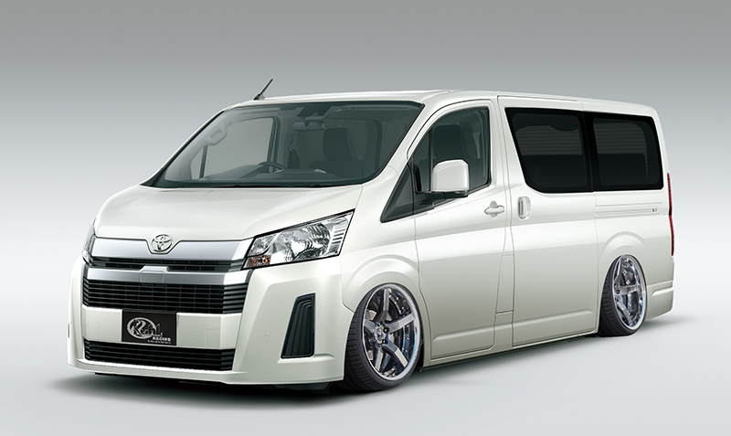 Kuhl 新型ハイエースを速攻カスタム ローダウンしたらどうなるかイメージ画像を作ってみました