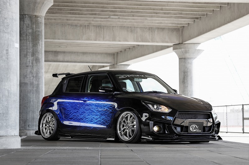 Kuhl Kuhlracingデモカー紹介 前編 33swiftsportsスイフトスポーツkuhlracingエアロパーツ Rohanグラインダーカスタム ペイント エアサス Verz１８インチホイール 新車コンプリートカー販売 Kuhl片岡より